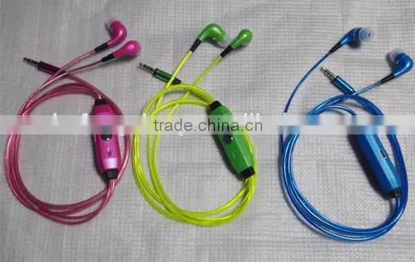 2015 Hot Selling Item EL Visible Flashing Light Earphone for Sports With High Quality photo-5