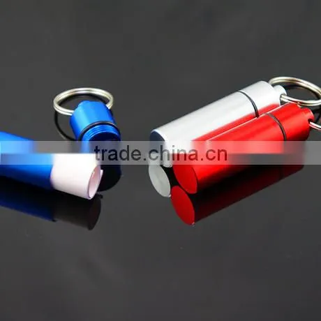 FDA Standard Customized Size Metal Mini Pill Holder Keychain photo-4