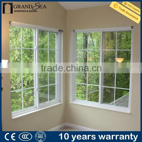 Modern House Wrought Iron Aluminium Sliding Window Grill Design Most Popular