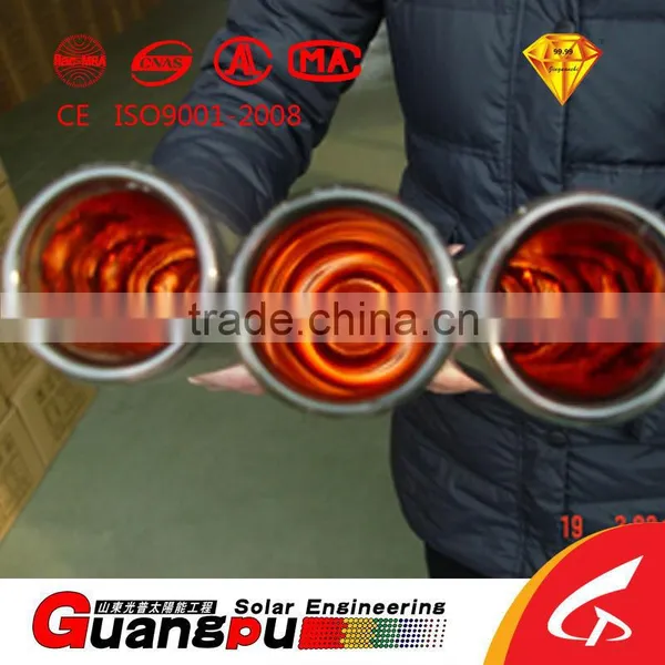 Three Target Solar Evacuated Tube