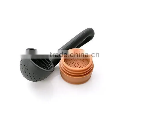 Pipe Tea Infuser - Highest Quality Silicone Loose Leaf or Herbal Tea Infuser Strainer Filter, BK1601 photo-3