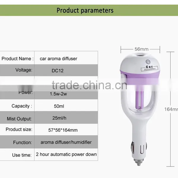2016 Innovative Product Car Ultrasonic Aroma Diffuser, Car Ultrasonic Humidifier, Car USB Humidifier photo-3