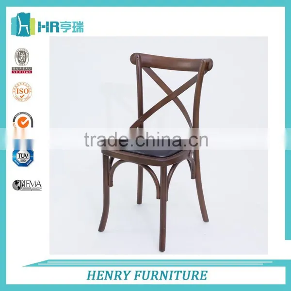 Solid Bentwood Dining Cross Back Chair photo-6