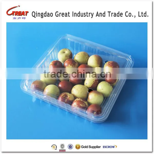 Transparent Clear Plastic Fruit Punnet Packaging