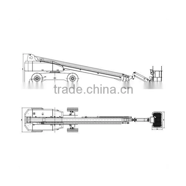 Lifting Height 40m Telescopic Boom Lift for Two People photo-2