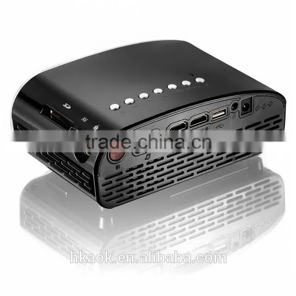 New!! Wholesale Mini Portable LED Digital Projector Portable Home Theater LED LCD Projector White Digital Projector TV USB VGA photo-3