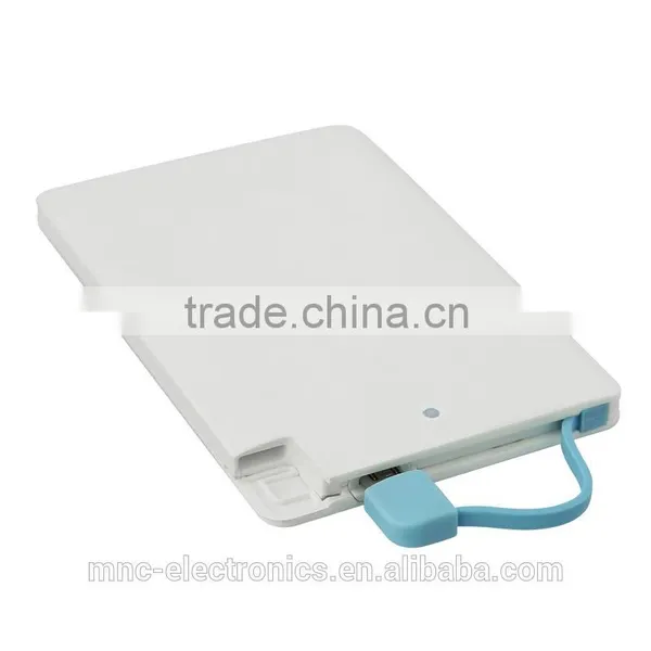 2016 Hot Promotional Gift Custom Logo 2500mah Portable Ultra Thin Credit Card Size Power Bank Battery Pack Charger Supplier's Choice photo-4