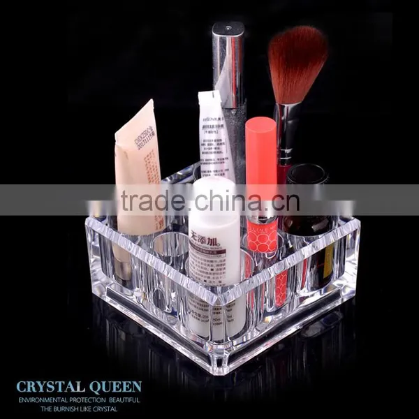 Square Cosmetic Organizer Lipstick Holder Organizer Makeup Brush Holder Storage Organizer photo-4