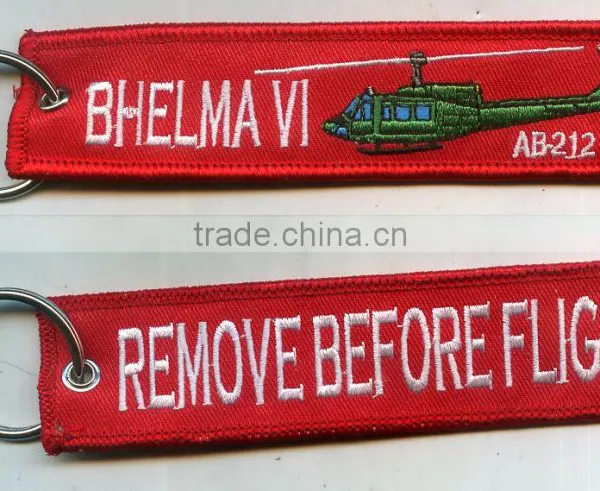 Double-sided Embroidery Patch / Doraemon Keychain Embroidery Badge / Custom Keychain Emboridered Patch photo-5