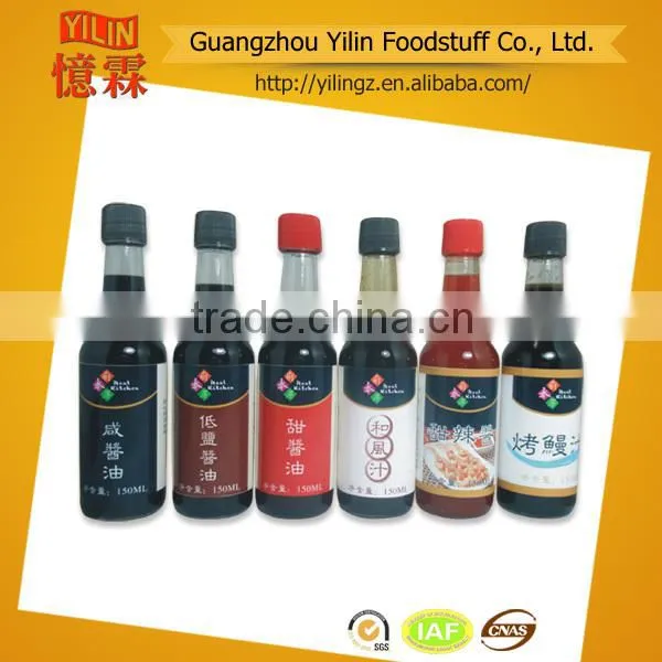 Price Competitive Certified With HACCP and ISO 150ml Japanese Style Seasoning Series for Sushi Products Brands Manufacturer