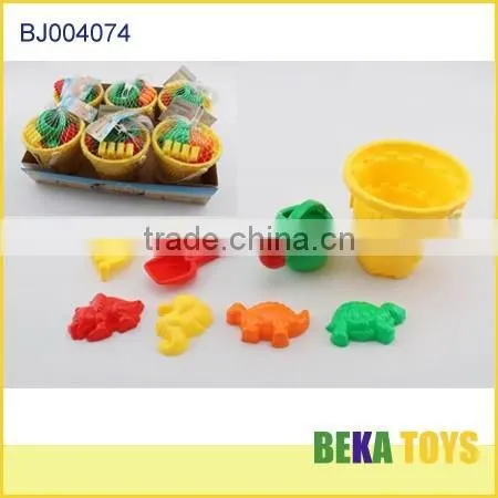 2014 Hot Item Beach Toys Set Bucket and Plastic Funnel With Watering Can Sand Shovel