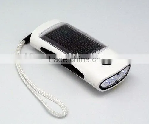 Solar Flashlight (GF-YB001d) (led Flashlight/solar Energy Flashlight)