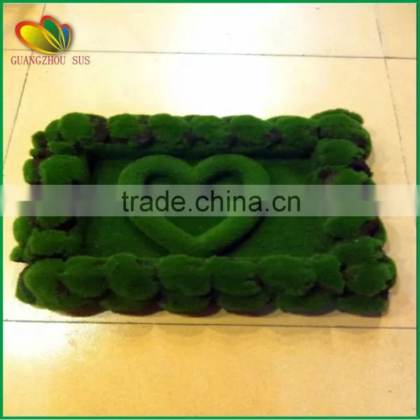 2015 Chinese Hottest Mini Artificial Landscape Grass Heart-shaped for Garden Decoration