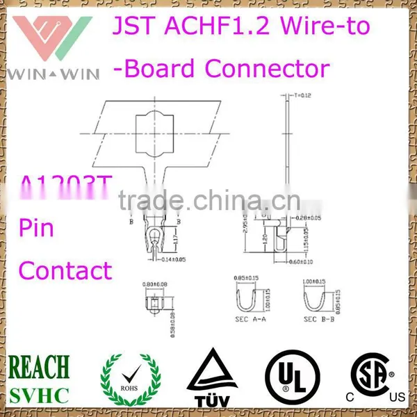 A1203 ACHF 1.2mm Pitch JST Wire to Board Connector photo-3