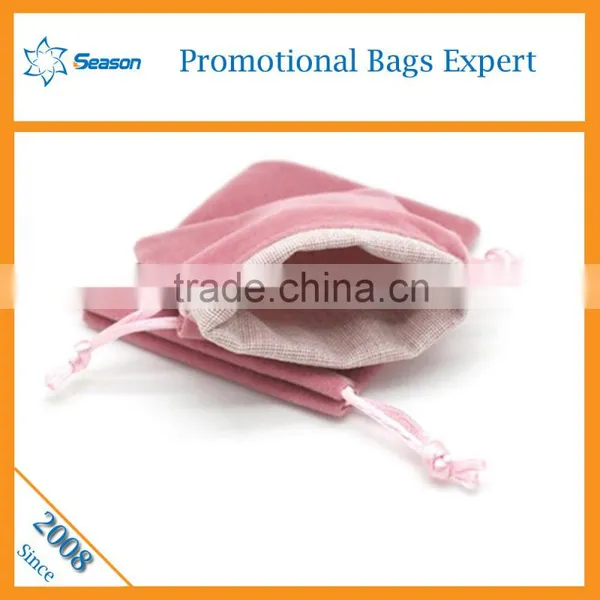 Velvet Pouch Bag Velvet Drawstring Bags Lint Drawstring Bag photo-3