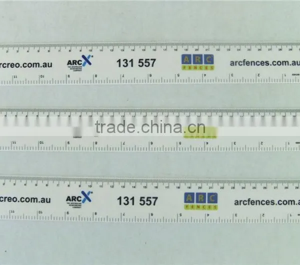 High Quality Plastic Ruler OEM Logo Design Colorful Printing Plastic Ruler 30cm photo-5