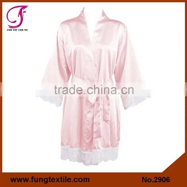 Fung 2906 Women Silk Lace Robe photo-4