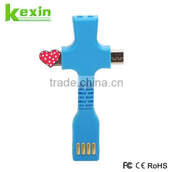 Colorful USB Charging Cable, Mini USB Cable, Keychain USB Cable for Samsung/ Iphone Quality Choice photo-2