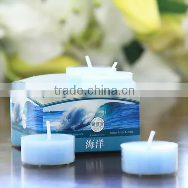 Sky Blue Home Decoration Tealight Candle