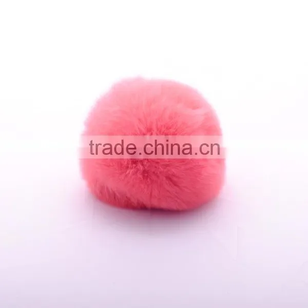 >>>Original Cute Rex Rabbit Fur Ball Charm Without Chain Bulk Smooth Unisex Key Ring or Bag Soft Toy Gift Pom Pom Keychain/ photo-5