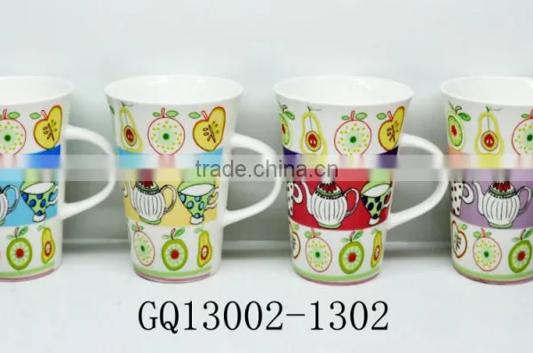 340cc Modern Bone China Dinnerware Tea Cups and Decals Heat Resistant photo-2