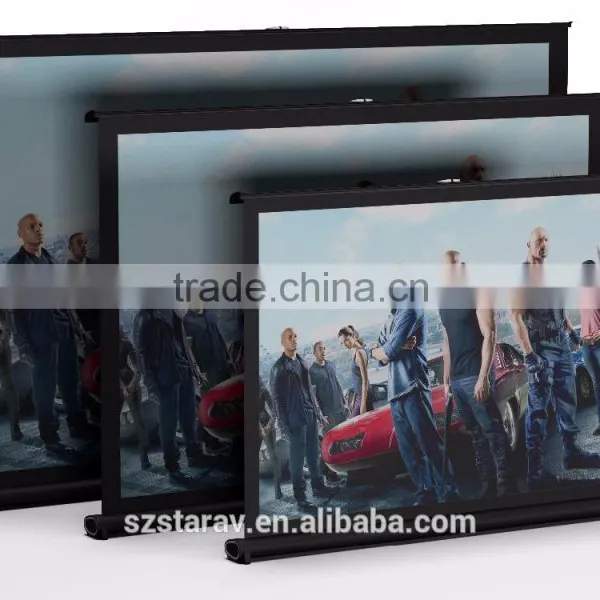 2016 Table Screen Mini Lcd Screen for DLP Projector Mini Desktop Screen photo-2