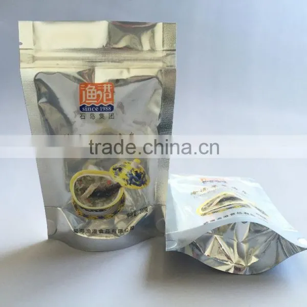 Transparent Window Zipper Stand Up Plastic Cashew Nut Packaging Bag photo-2