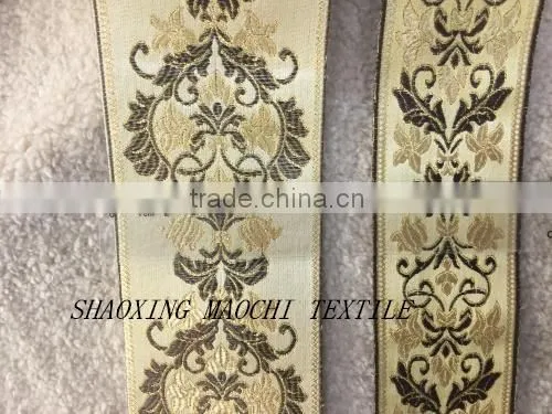 2015 New Design 100% Polester Curtain Lace, 8cm Wide for Curatins, Clothes, and Pillows photo-3