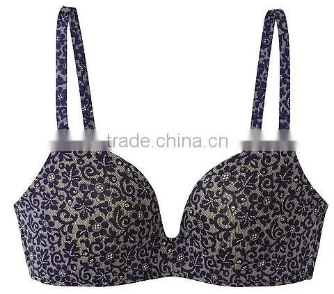 2014 New Arrival Ladies Underwear Flower Seamless Wireless Soft Comfortable Bra photo-2