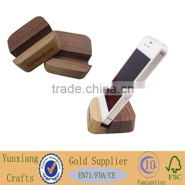 Wooden Phone Holder Display Stand Cellular Phone Seat