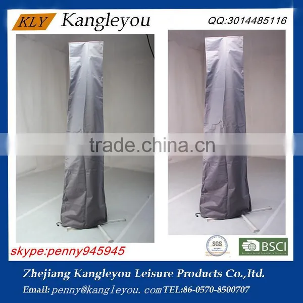 Gray 600D Oxford Umbrella Cover With Zipper