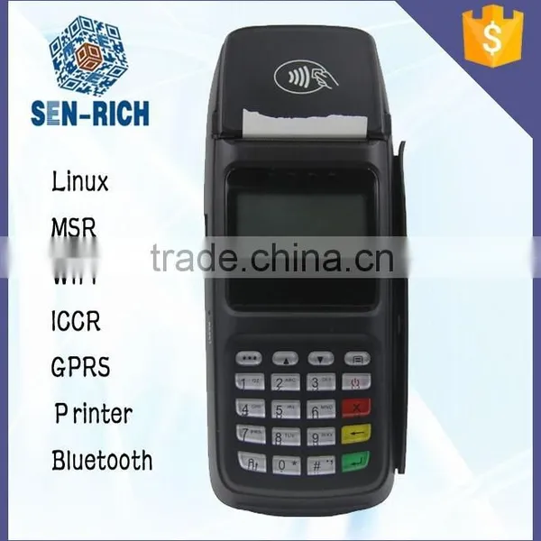 Smart Handheld NFC POS Terminal with Linux System Built-in Printer