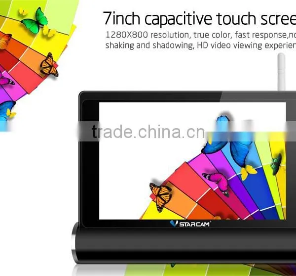7inch Touch Screen HD Wifi NVS Hot New Products Real Time Record 7 Inches Touch Screen Home Security Alarm Camera System photo-4