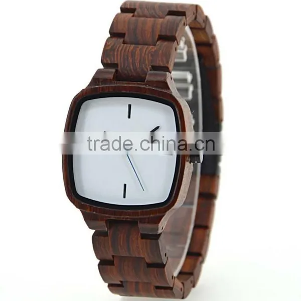 2016 High Quality Sandalwood Quartz Wooden Watches for Couple photo-3