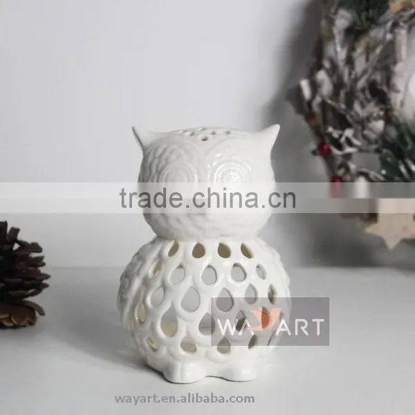 3Asst Wonderful Carved Owls Candle Holders for Christmas Decoration photo-3