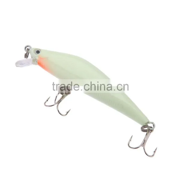 3D Luminous Night Bait Minnow Lure Hard Bait Lure Fish Hook 82mm 8g Artificial Fishing Tackle Accessory With Two Triangle Hooks photo-5