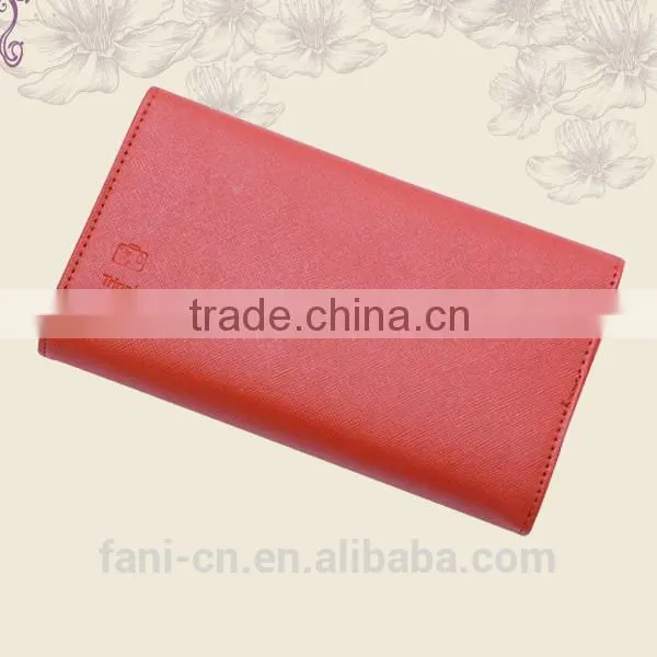 Wholesale Multifunction Cheap PU Leather Clutch Purse With Pen Holder Design for Woman photo-5