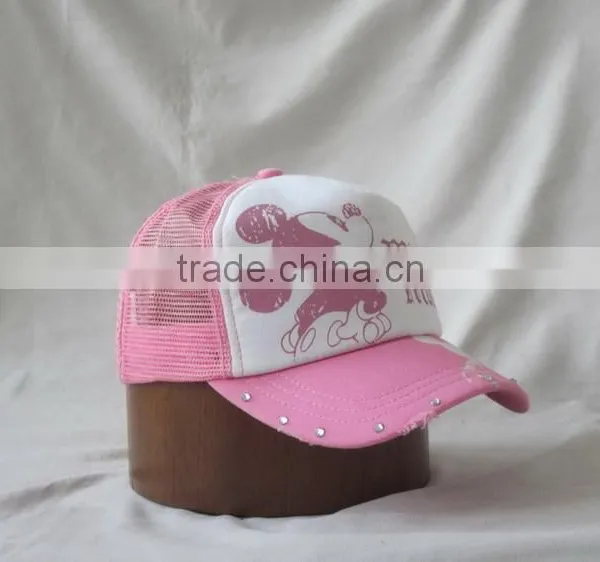 5-panel Plastic Pink Cap Nail Baseball Cap photo-6