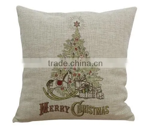 Cotton Linen Cushion Cover Pillow Christmas Cushions Pillow