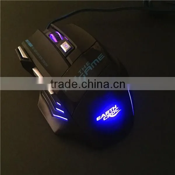 7D Wired Game Mouse Laser Lighted LED Custom Logo Gaming Mouse photo-5