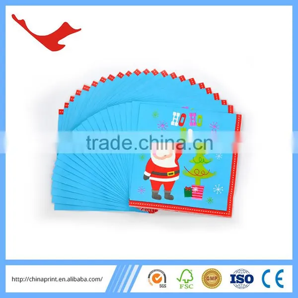 010 Printed Spring Snowflake Paper Napkin photo-2