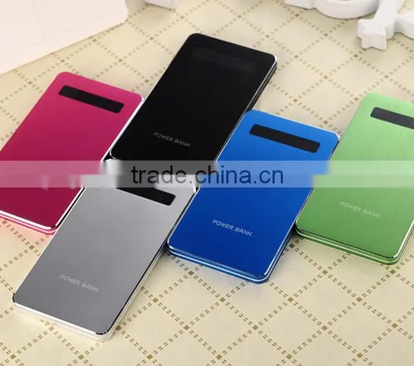 China Innovation Products OEM Colorful Ultra Thin Lcd Display Smartphone Universal Portable 4000mah Power Bank photo-2