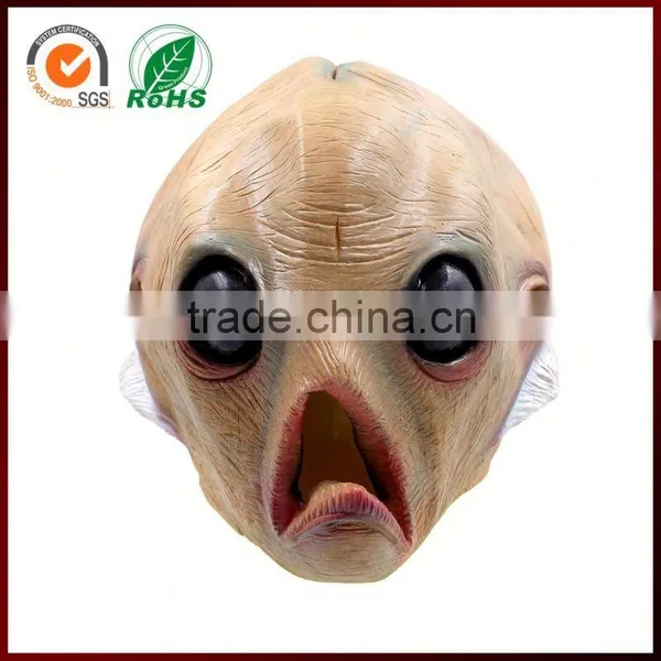 Scary Halloween Costume Alien Latex Head Mask for Party photo-4