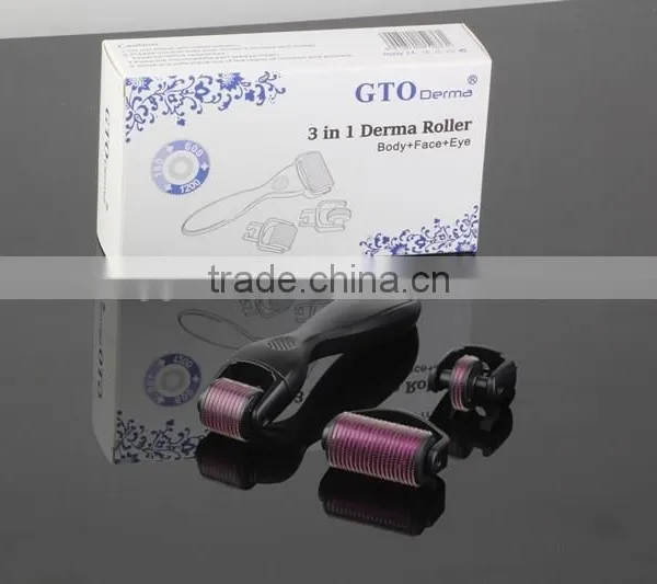 2.0mm Derma Rolling System Type And CE Microneedling Dermaroller Certification 3 In 1 Derma Roller 0.25mm photo-4