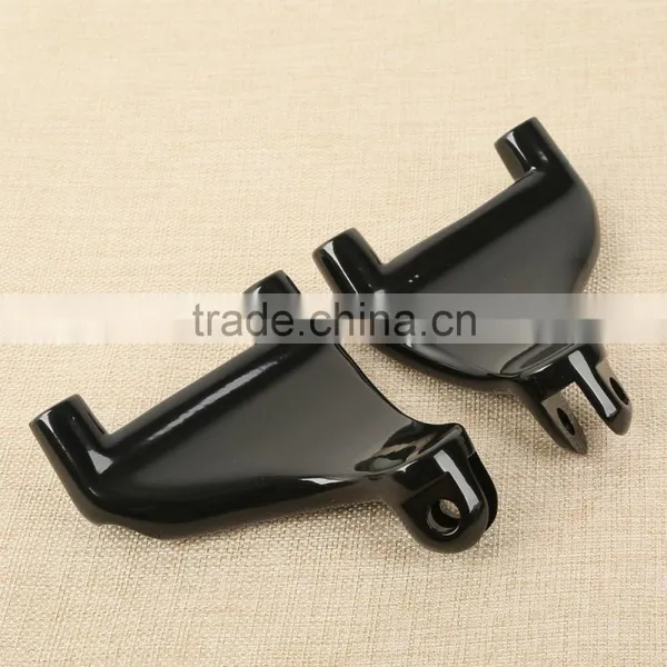 Black Passenger Peg FootPeg Mount For XL 883 1200 Sportster 04-13 10 11 photo-2