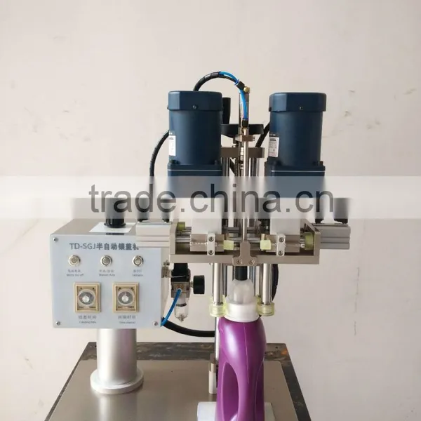 Pneumatic Desk Top Trigger Pump Caps Semi Automatic Capping Machines photo-3