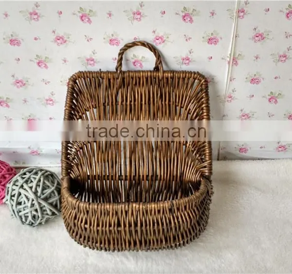 Handmade Wicker Flower Hanging Basket Plant Baskets Hanging Wholesale photo-3