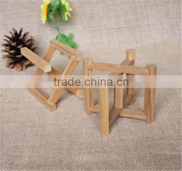 FSC Handmade Foldable Mini Wooden Craft Rack photo-2
