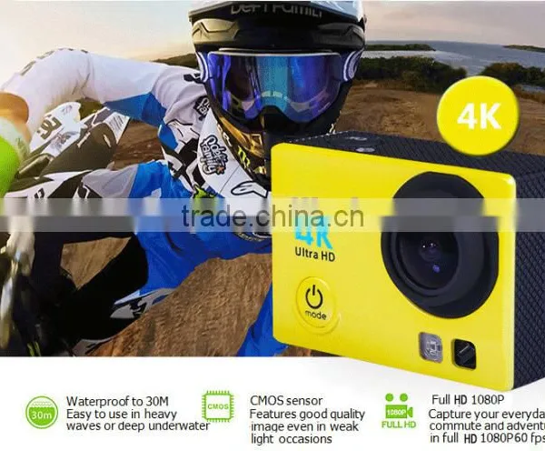 2017 New High Quality 4K Mini Remote Control Action Camera, Super Mini Outdoor Sports Camera For Wholesale photo-4