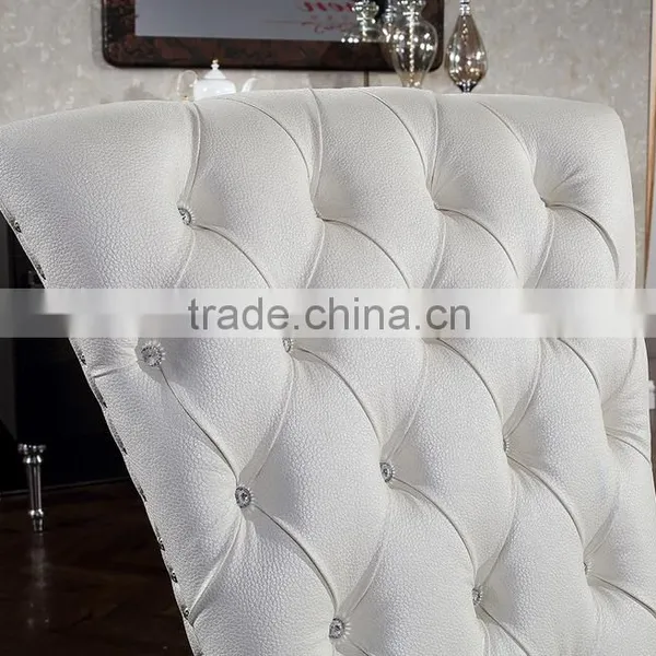 Unique Leg Stainless Steel Dining Chair With High Density Foam A67 photo-6